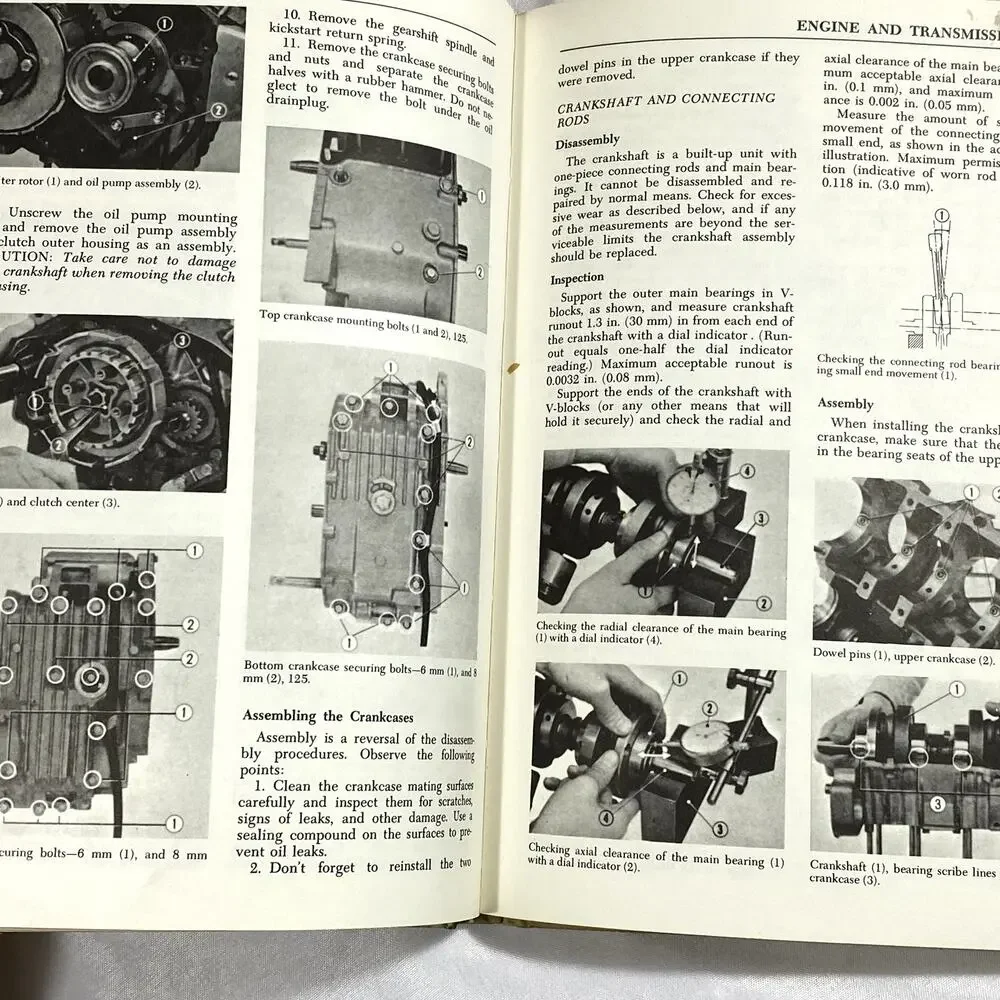 Chilton's Repair and Tune-Up Guide Honda Twins Motorcycle Service Manual Book